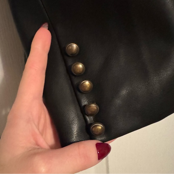 Amaryllis x Ashlee Nichols Faux Leather Blazer Jacket / XL / Worn once! - Picture 4 of 8